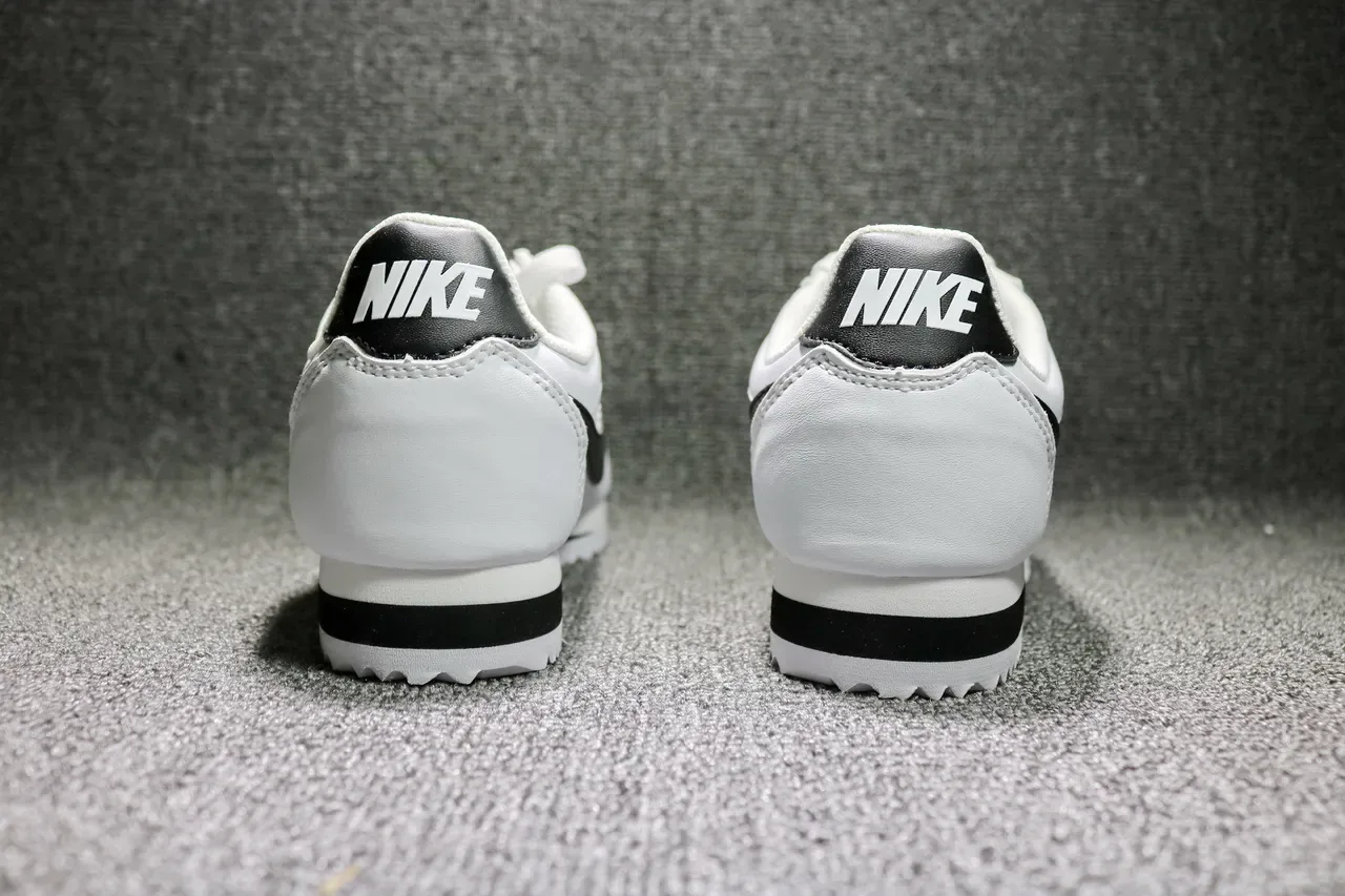 Nike Cortez White Black Lifestyle Sneakers 7