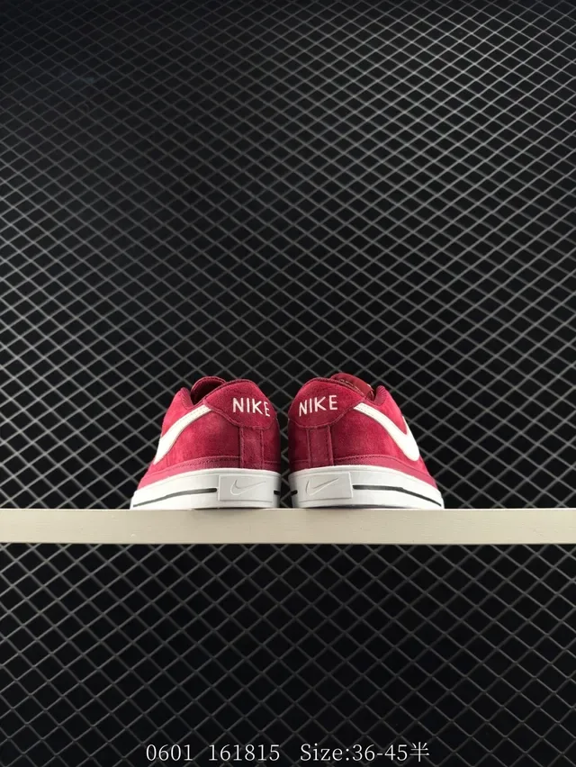 Nike Court Legacy Red Suede Lifestyle Sneakers 3