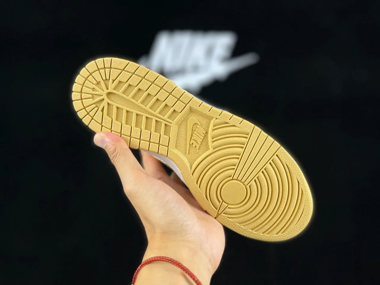 Nike Dunk Low Gold and White Bandana Print Lifestyle Sneakers 2