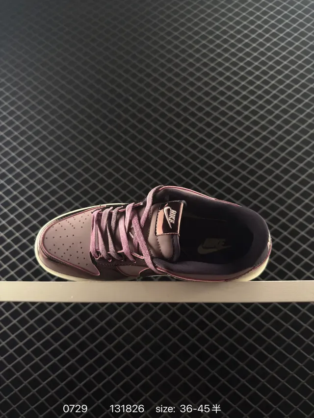 Nike Dunk Low Iridescent Metallic Purple Pink Lifestyle Sneakers 4