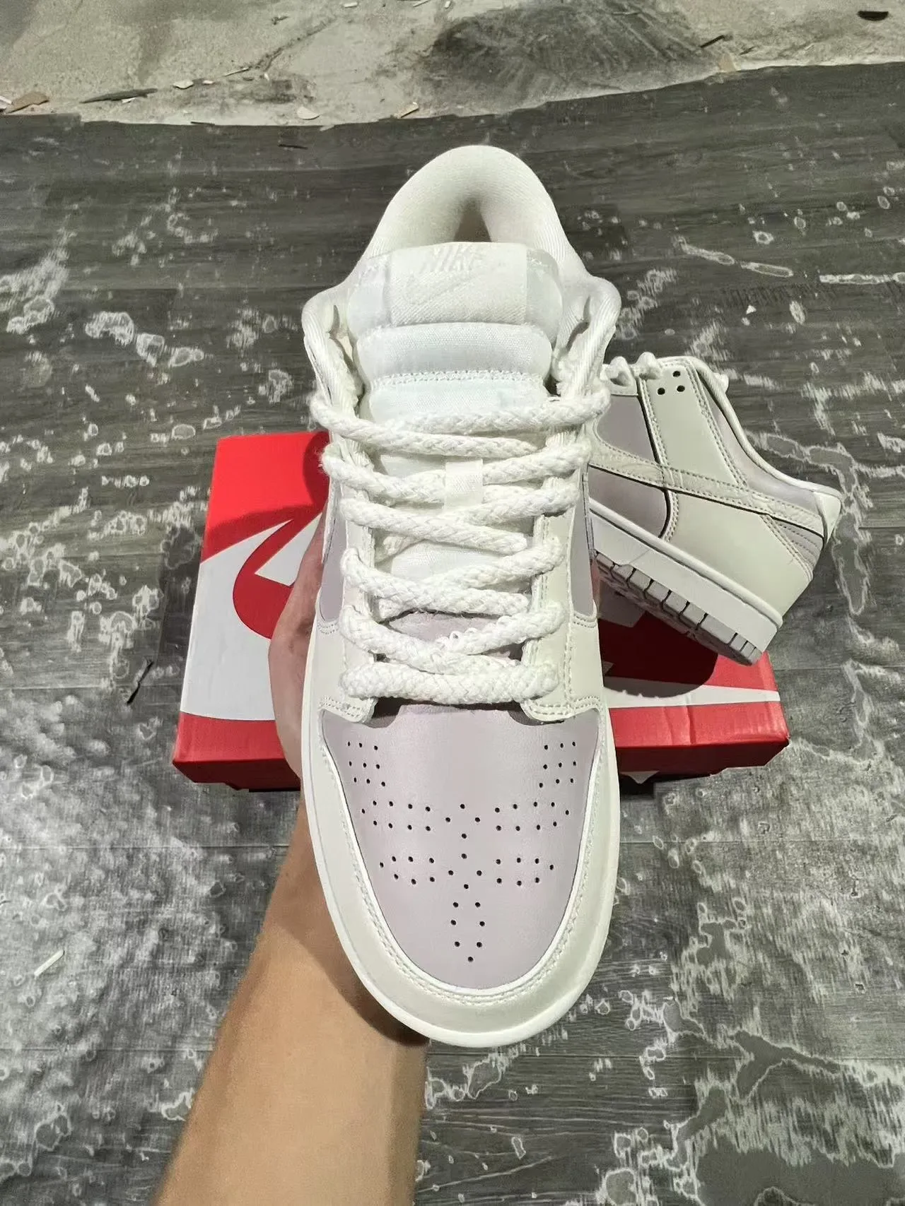 Nike Dunk Low Light Lavender Lifestyle Sneakers 3