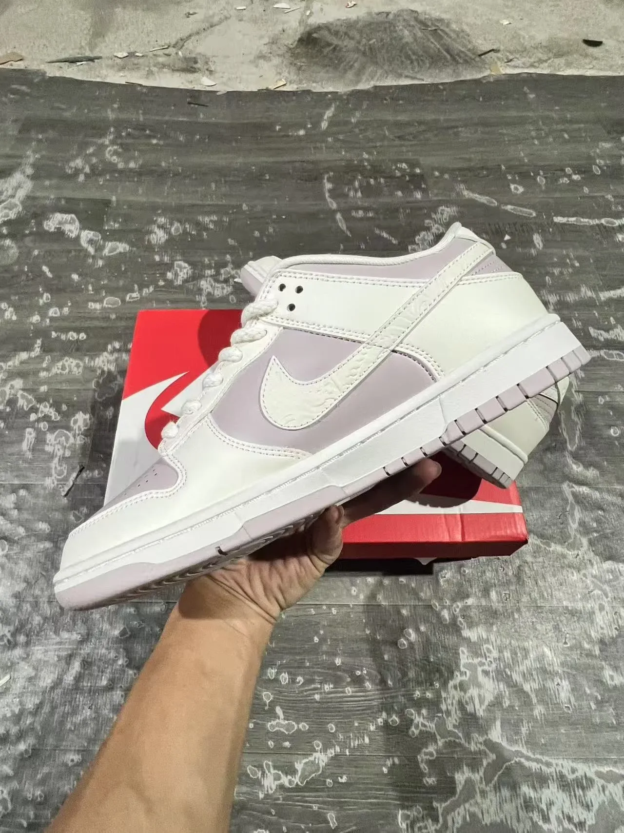 Nike Dunk Low Light Lavender Lifestyle Sneakers 5