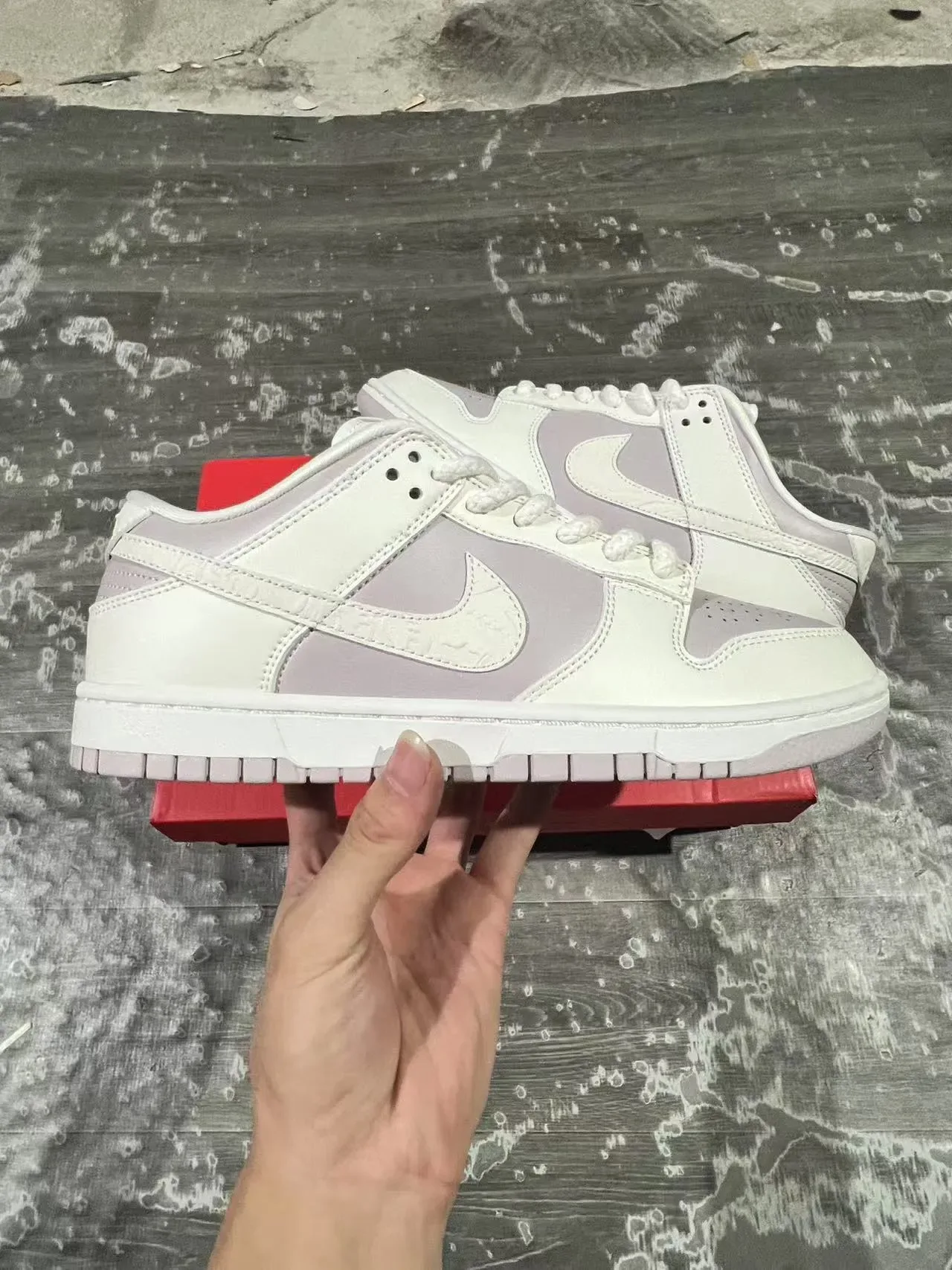 Nike Dunk Low Light Lavender Lifestyle Sneakers 7