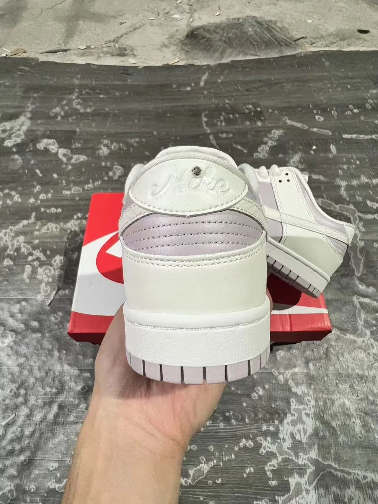 Nike Dunk Low Light Lavender Lifestyle Sneakers 8