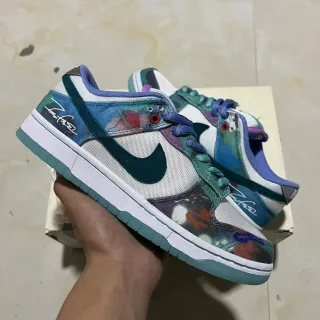 Nike Dunk Low Multicolor Abstract Print Lifestyle Sneakers