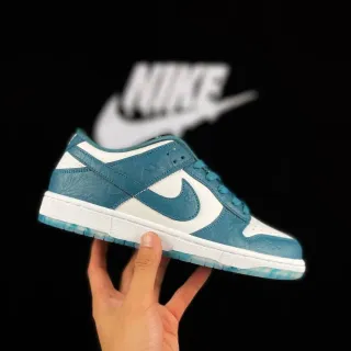 Nike Dunk Low Teal and White Lifestyle Sneakers