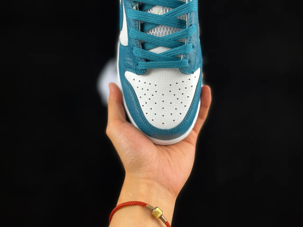 Nike Dunk Low Teal and White Lifestyle Sneakers 3