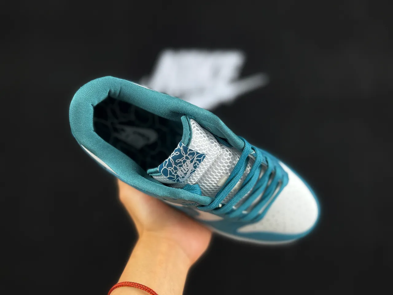 Nike Dunk Low Teal and White Lifestyle Sneakers 4