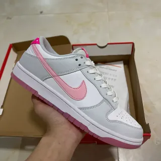 Nike Dunk Low White Gray Pink Lifestyle Sneakers