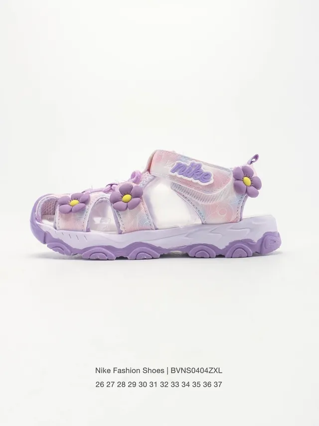 Nike Floral-Embellished Multi-Strap Chunky Sole Casual Sandals 3