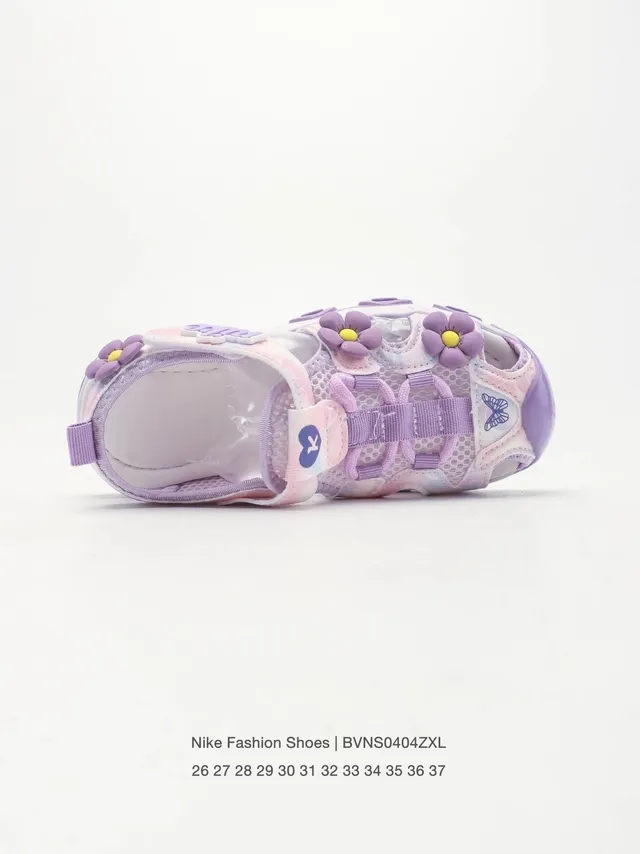 Nike Floral-Embellished Multi-Strap Chunky Sole Casual Sandals 4