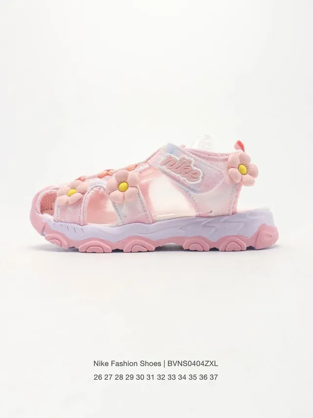 Nike Floral-Embellished Multi-Strap Chunky Sole Casual Sandals 12