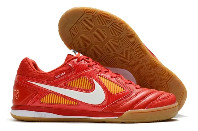 Nike Gato White Yellow Low-Top Synthetic Mesh Upper Sneakers 4