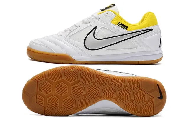 Nike Gato White Yellow Low-Top Synthetic Mesh Upper Sneakers 14