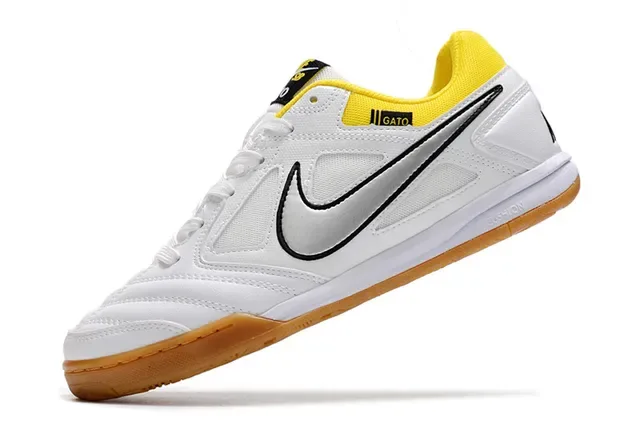 Nike Gato White Yellow Low-Top Synthetic Mesh Upper Sneakers 16