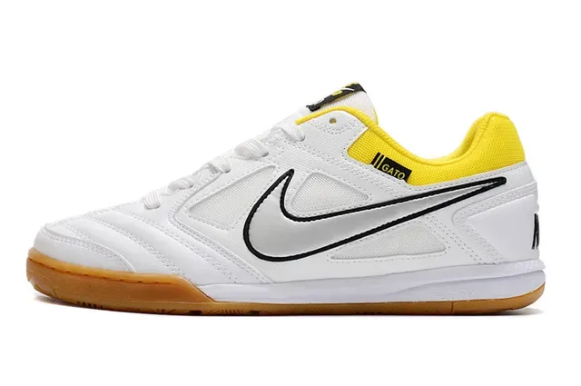 Nike Gato White Yellow Low-Top Synthetic Mesh Upper Sneakers 17