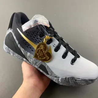 Nike Cinza Preto Silhueta Baixa Perfurada Malha Superior Tênis de Basquete