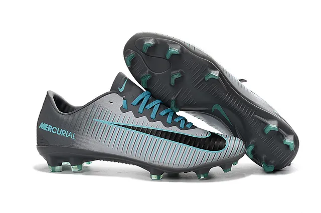 Nike Verde Negro Bajo Corte Superior Sintético Textura Acanalada Suelo Firme Zapatos de Fútbol 6