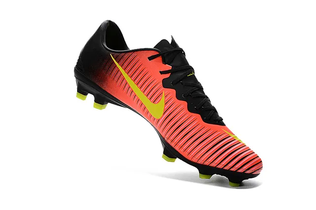 Nike Verde Negro Bajo Corte Superior Sintético Textura Acanalada Suelo Firme Zapatos de Fútbol 15