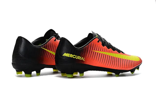 Nike Verde Negro Bajo Corte Superior Sintético Textura Acanalada Suelo Firme Zapatos de Fútbol 20