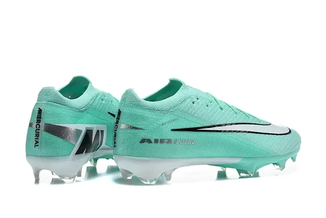 Nike Verde Branco Upper de Tricô Ajuste Dinâmico Colar Ground Firme Sapatos de Futebol 5
