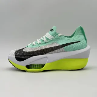 Nike Verde Amarelo Upper Knit Sculpted Dual-Density Midsole Tênis Running