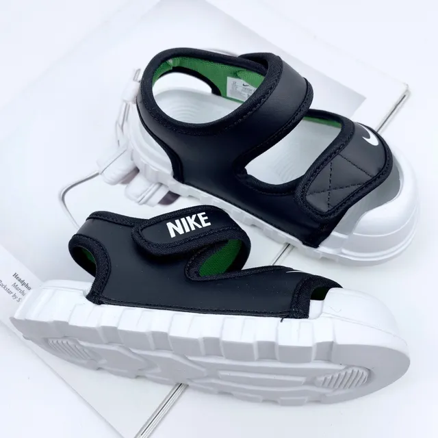 Nike Enfants Bleu Deux brides Velcro Sandales Casual 11