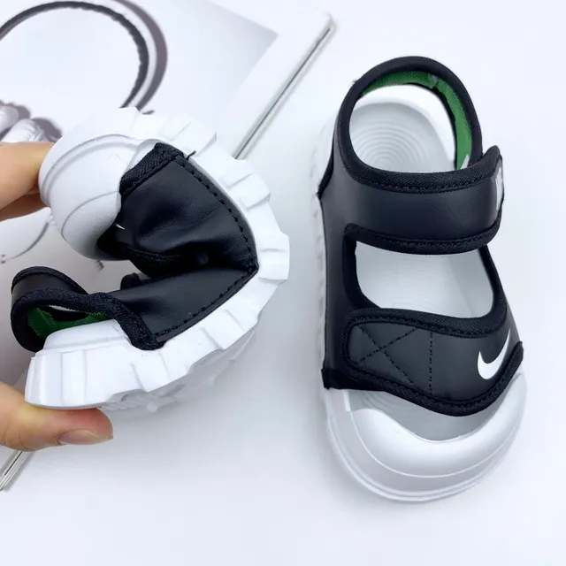 Nike Enfants Bleu Deux brides Velcro Sandales Casual 12