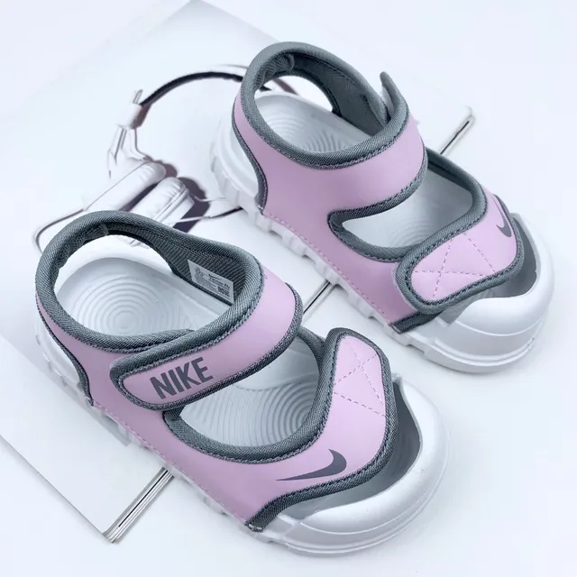 Nike Enfants Bleu Deux brides Velcro Sandales Casual 13