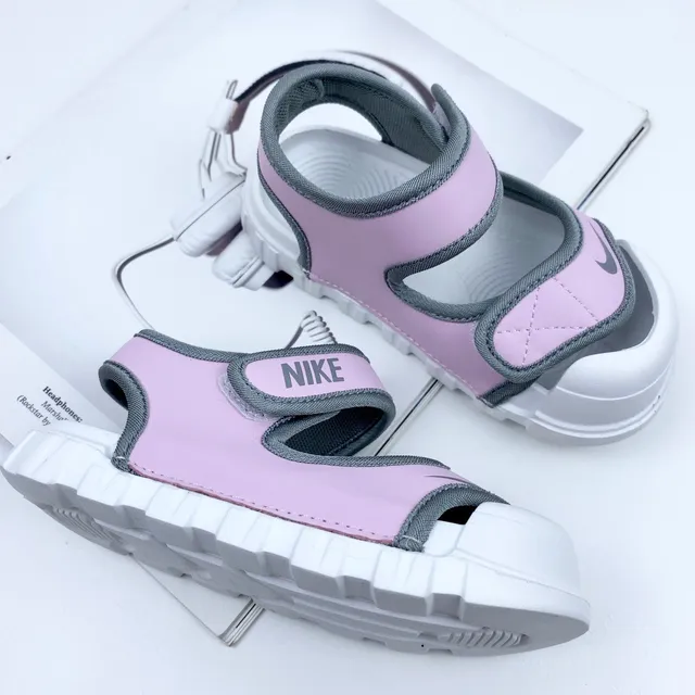 Nike Enfants Bleu Deux brides Velcro Sandales Casual 15