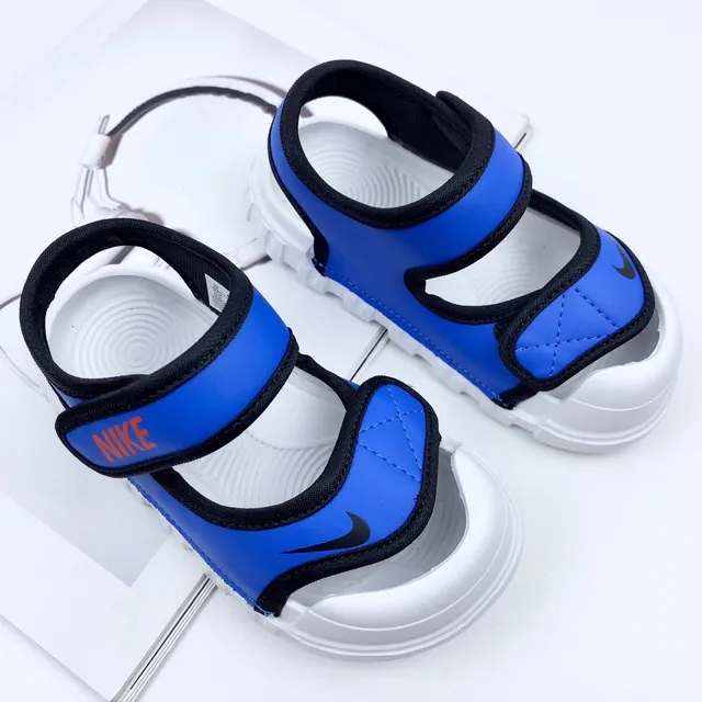 Nike Enfants Bleu Deux brides Velcro Sandales Casual 22