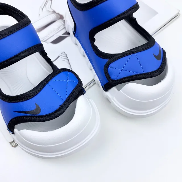Nike Enfants Bleu Deux brides Velcro Sandales Casual 23