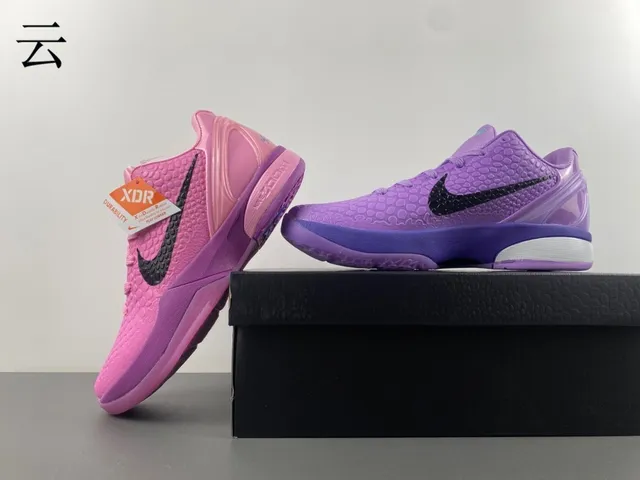 Nike Kobe 6 Protro Purple Black Basketball Shoes 14
