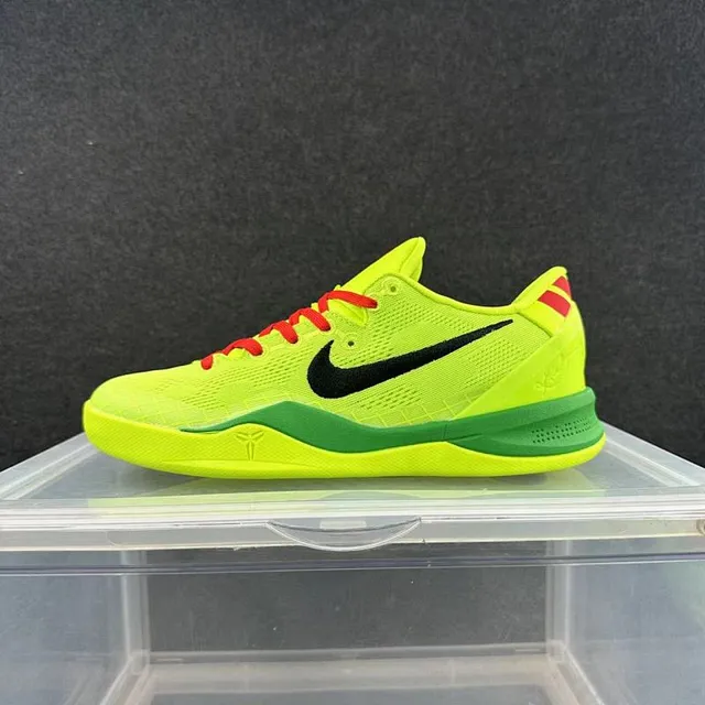 Nike Kobe 8 System Neon Yellow Green Red Basketball Shoes 2