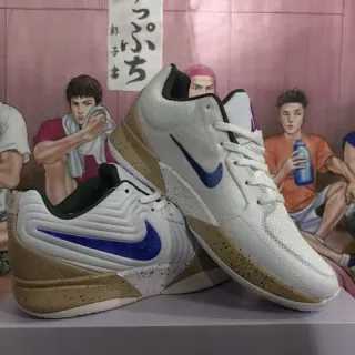 Nike Kyrie White Blue Low-Top Silhouette Mesh And Synthetic Upper Basketball Shoes
