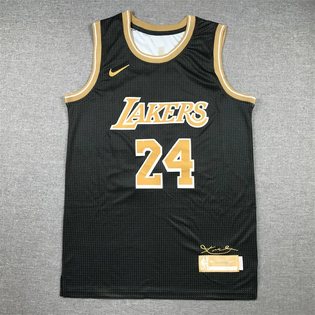 Nike Lakers Kobe Bryant No. 24 Maillot Noir Édition Sélective 3