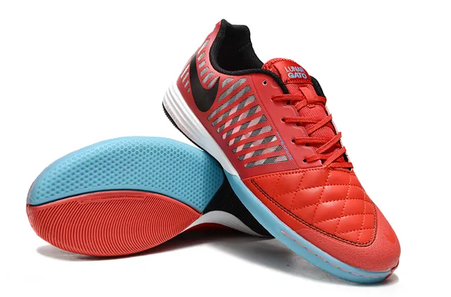 Nike Lunar Gato Jaune Marron Boîte à Doigts Matelassée Ventilation Cage Supérieure Chaussures de Football Intérieur 3