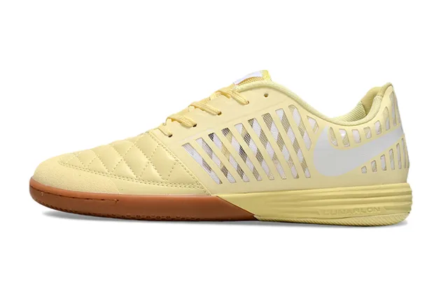 Nike Lunar Gato Jaune Marron Boîte à Doigts Matelassée Ventilation Cage Supérieure Chaussures de Football Intérieur 13