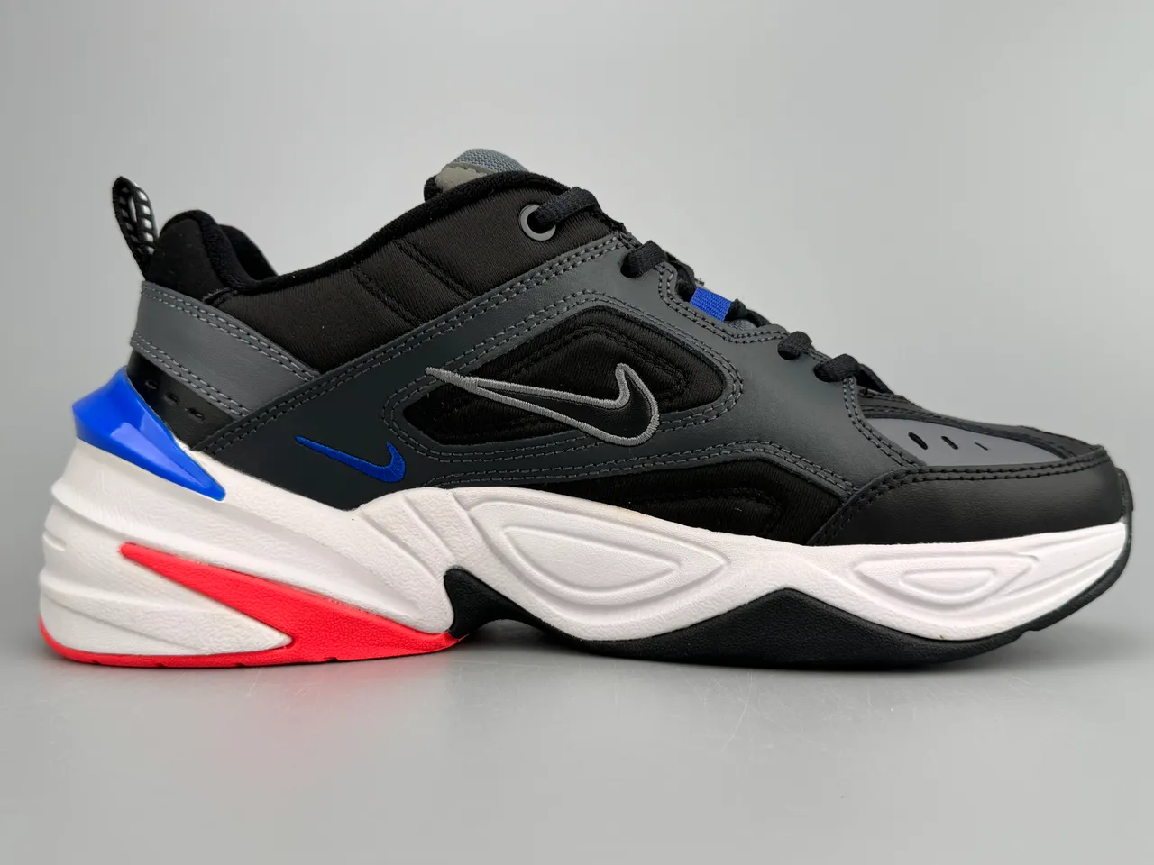 Nike M2K Tekno Black White Red Blue Lifestyle Sneakers 10