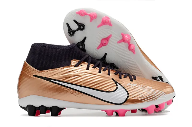 Nike Mercurial Superfly Multicolor Pink High-Cut Ankle Collar Geometric Camo Upper Firm-Ground Soccer Shoes 3