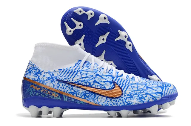 Nike Mercurial Superfly Multicolor Pink High-Cut Ankle Collar Geometric Camo Upper Firm-Ground Soccer Shoes 6