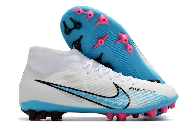 Nike Mercurial Superfly Multicolor Pink High-Cut Ankle Collar Geometric Camo Upper Firm-Ground Soccer Shoes 9