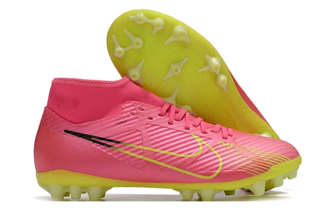Nike Mercurial Superfly Multicolor Pink High-Cut Ankle Collar Geometric Camo Upper Firm-Ground Soccer Shoes 12