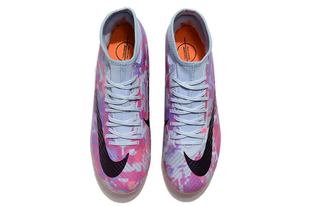 Nike Mercurial Superfly Multicolor Pink High-Cut Ankle Collar Geometric Camo Upper Firm-Ground Soccer Shoes 13