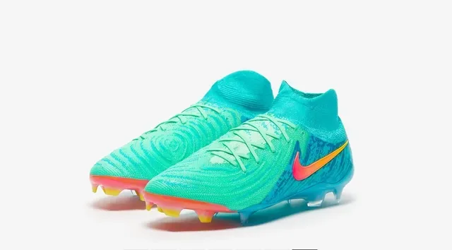 Nike Mercurial Vapor Blue Pink High-Cut Knit Upper Asymmetrical Lacing Firm-Ground Soccer Shoes 12