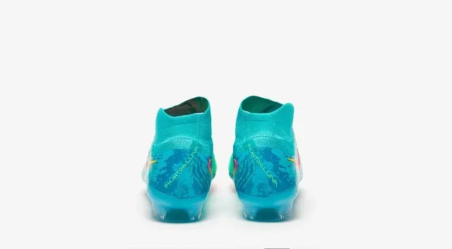 Nike Mercurial Vapor Blue Pink High-Cut Knit Upper Asymmetrical Lacing Firm-Ground Soccer Shoes 13