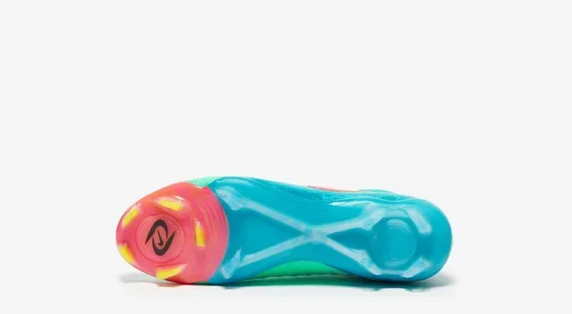 Nike Mercurial Vapor Blue Pink High-Cut Knit Upper Asymmetrical Lacing Firm-Ground Soccer Shoes 14
