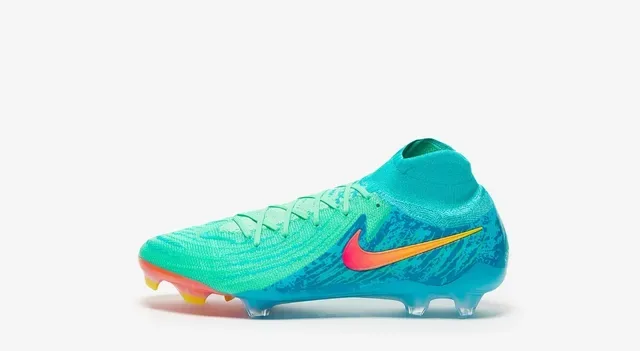 Nike Mercurial Vapor Blue Pink High-Cut Knit Upper Asymmetrical Lacing Firm-Ground Soccer Shoes 15