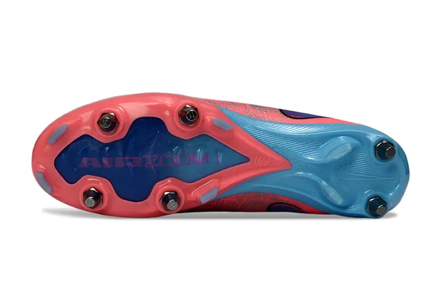 Nike Mercurial Vapor CR7 Coral Pink Blue Firm-Ground Soccer Shoes 6