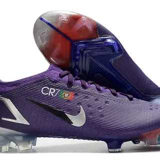 耐克 Mercurial Vapor CR7 紫色 天然草地足球鞋